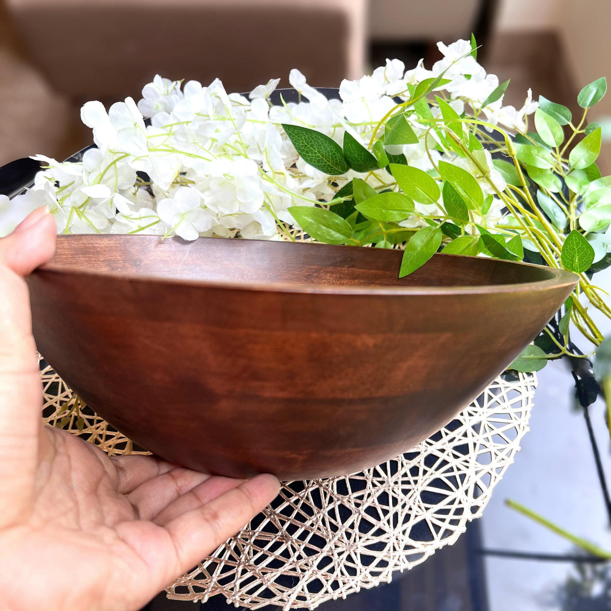 Wood Bowls: Serving Bowl, Catch All Bowl, Holiday Hosting Decor, Thanksgiving, Christmas Table