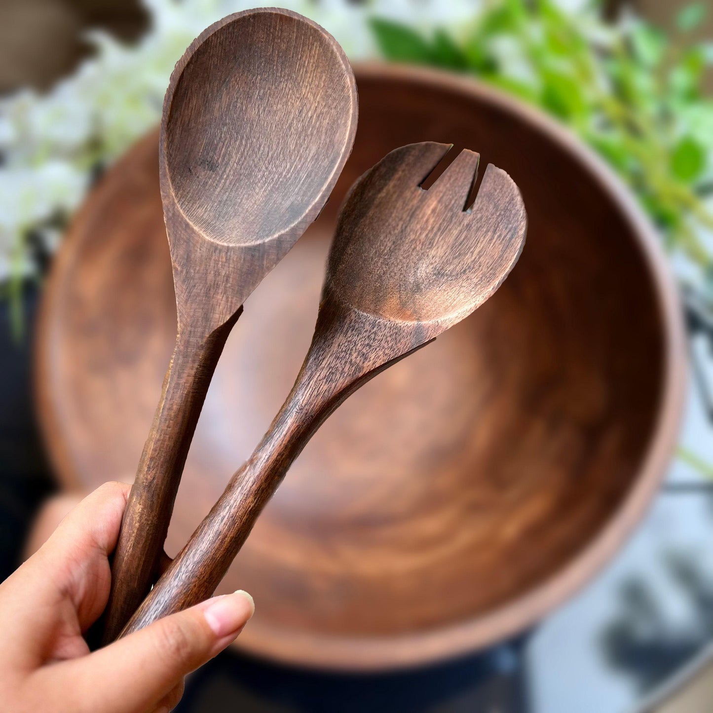 Wood Bowls: Serving Bowl, Catch All Bowl, Holiday Hosting Decor, Thanksgiving, Christmas Table